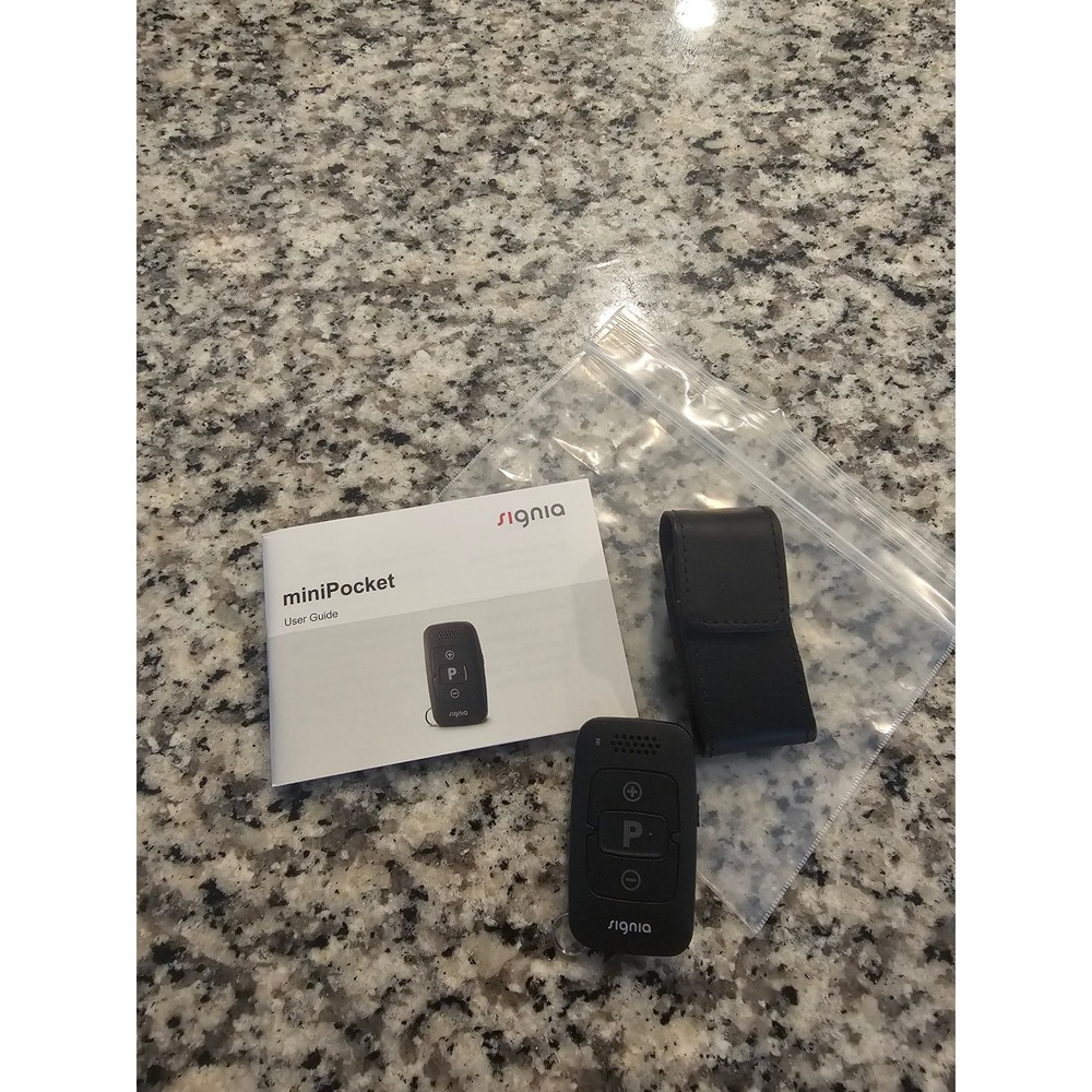 Signia Siemens miniPocket Remote Control for Hearing Aids with Case and Manual